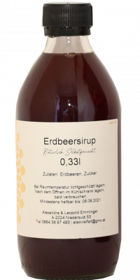 Erdbeersirup 330 ml