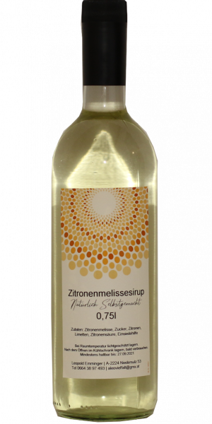 Zitronenmelissensirup 750 ml